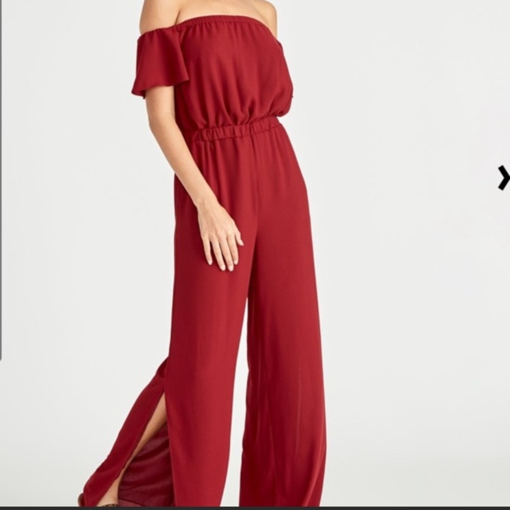 Rachel Roy Nordstrom Pantsuit Cherry Red